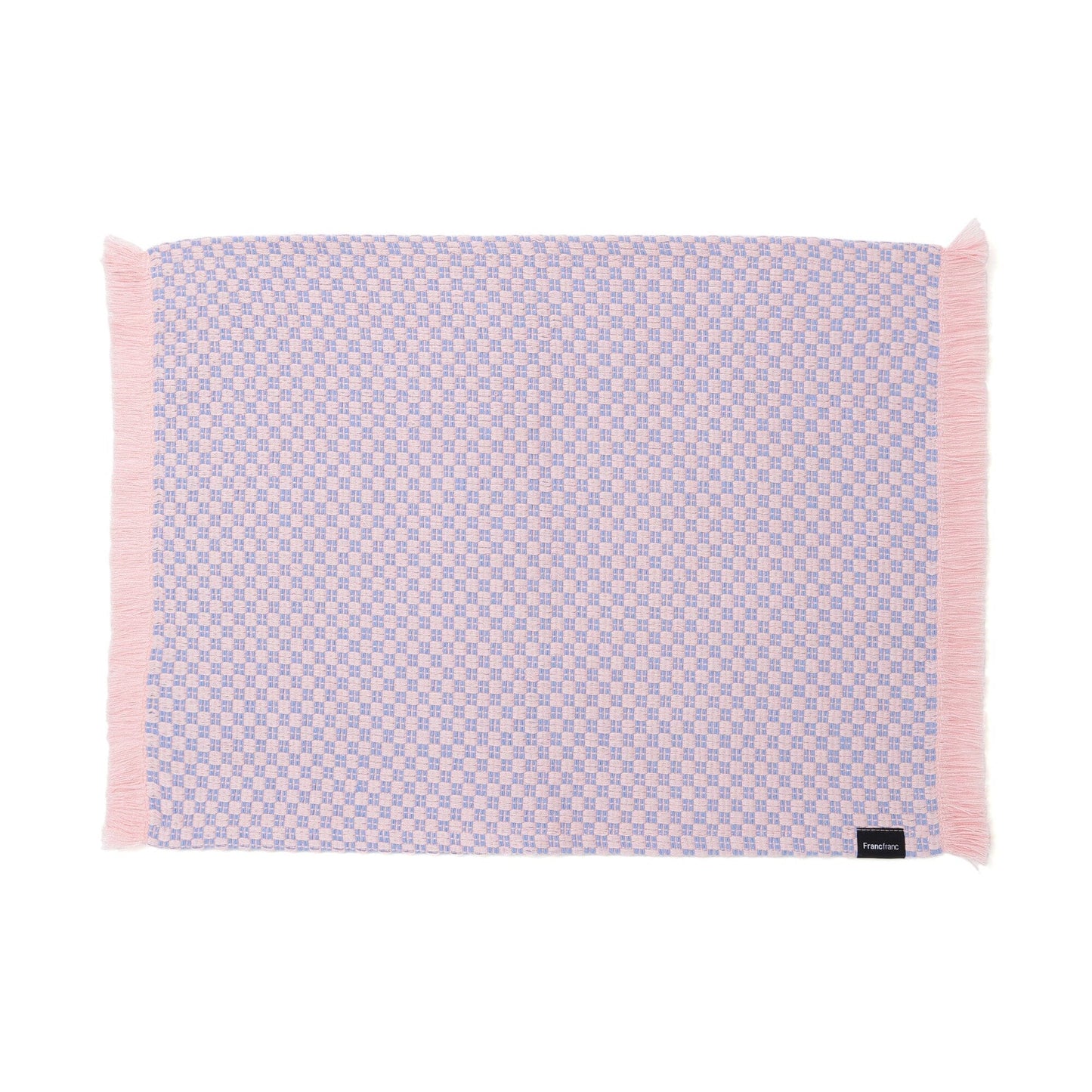 Weave Lunch Mat Checkered Pink X Blue