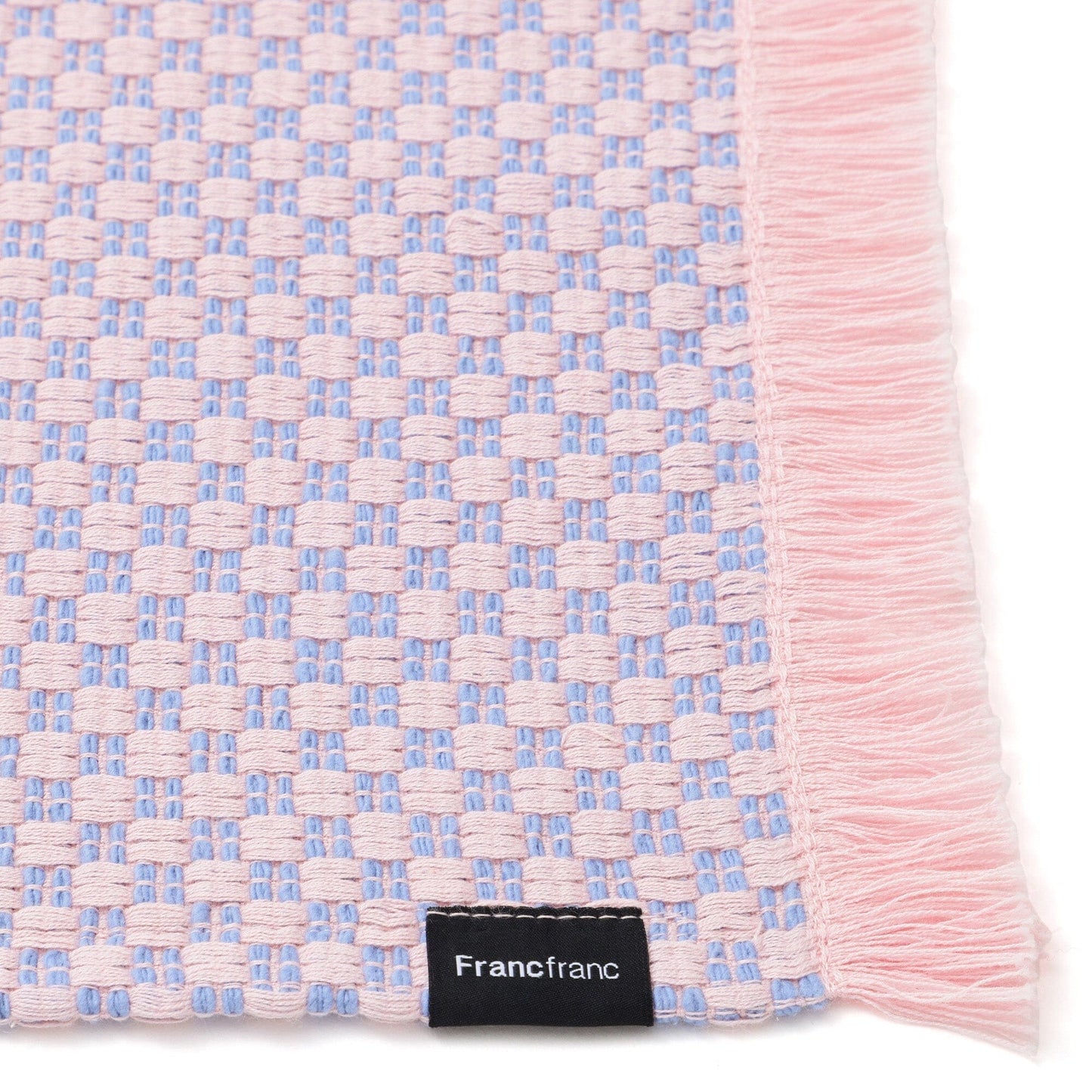 Weave Lunch Mat Checkered Pink X Blue