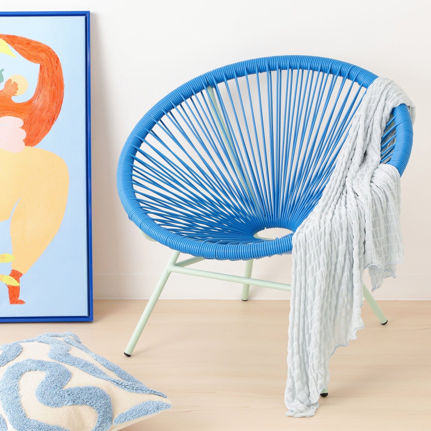 Lotus Personal Chair Blue X Light Green