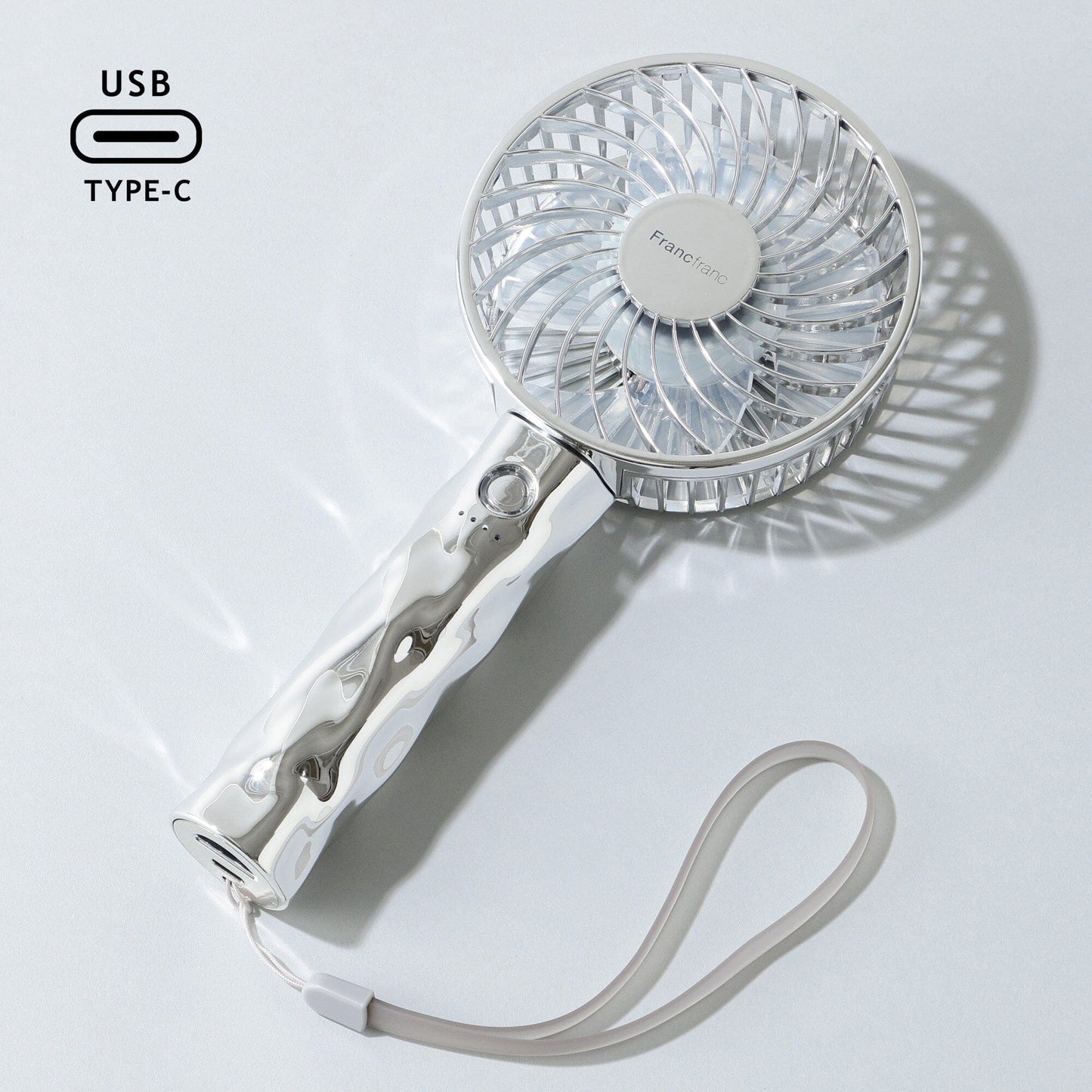 FRAIS Handy Fan Wave Silver