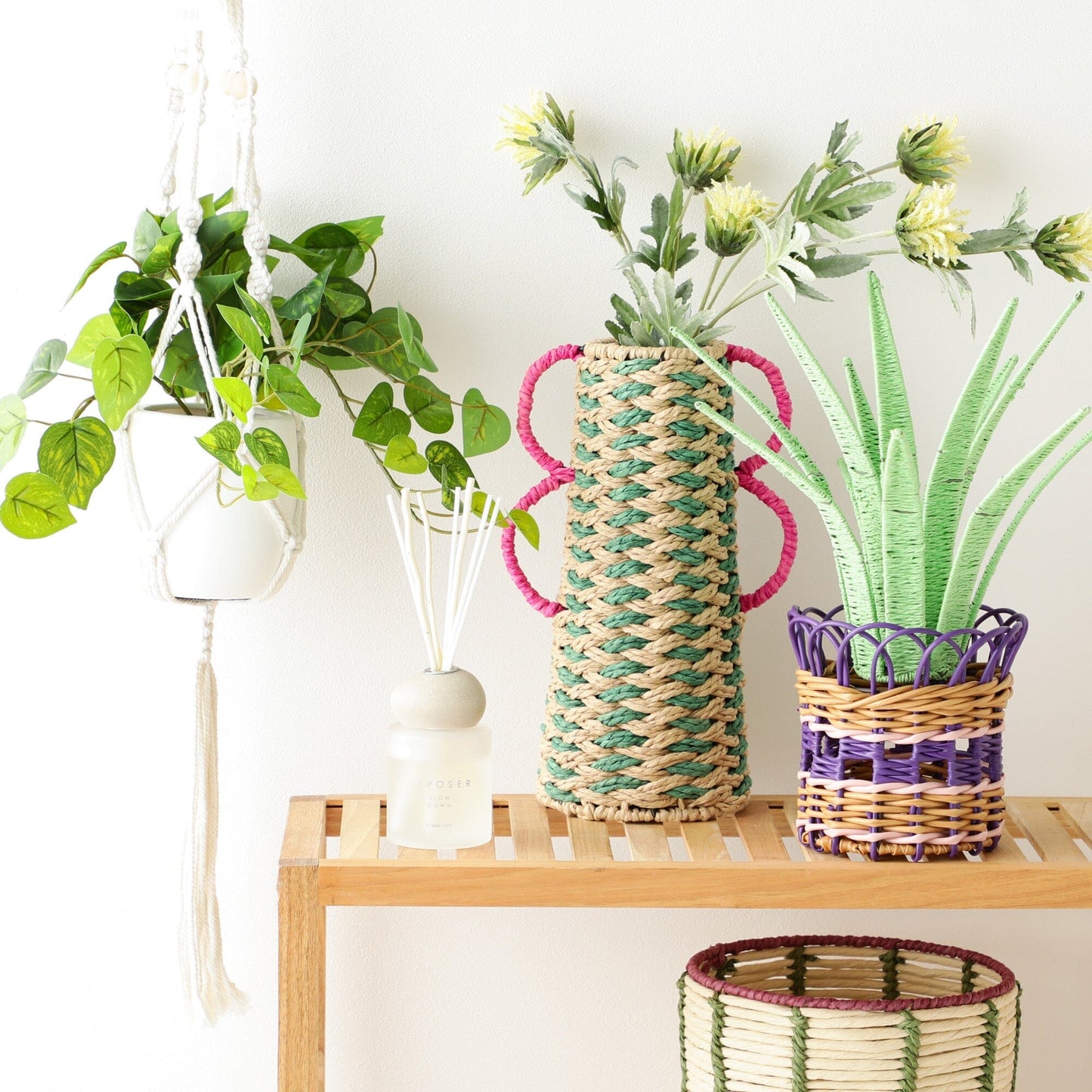 Hanging Art Green Pothos