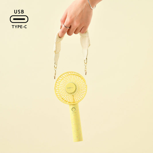 FRAIS Handy Fan Dot Yellow