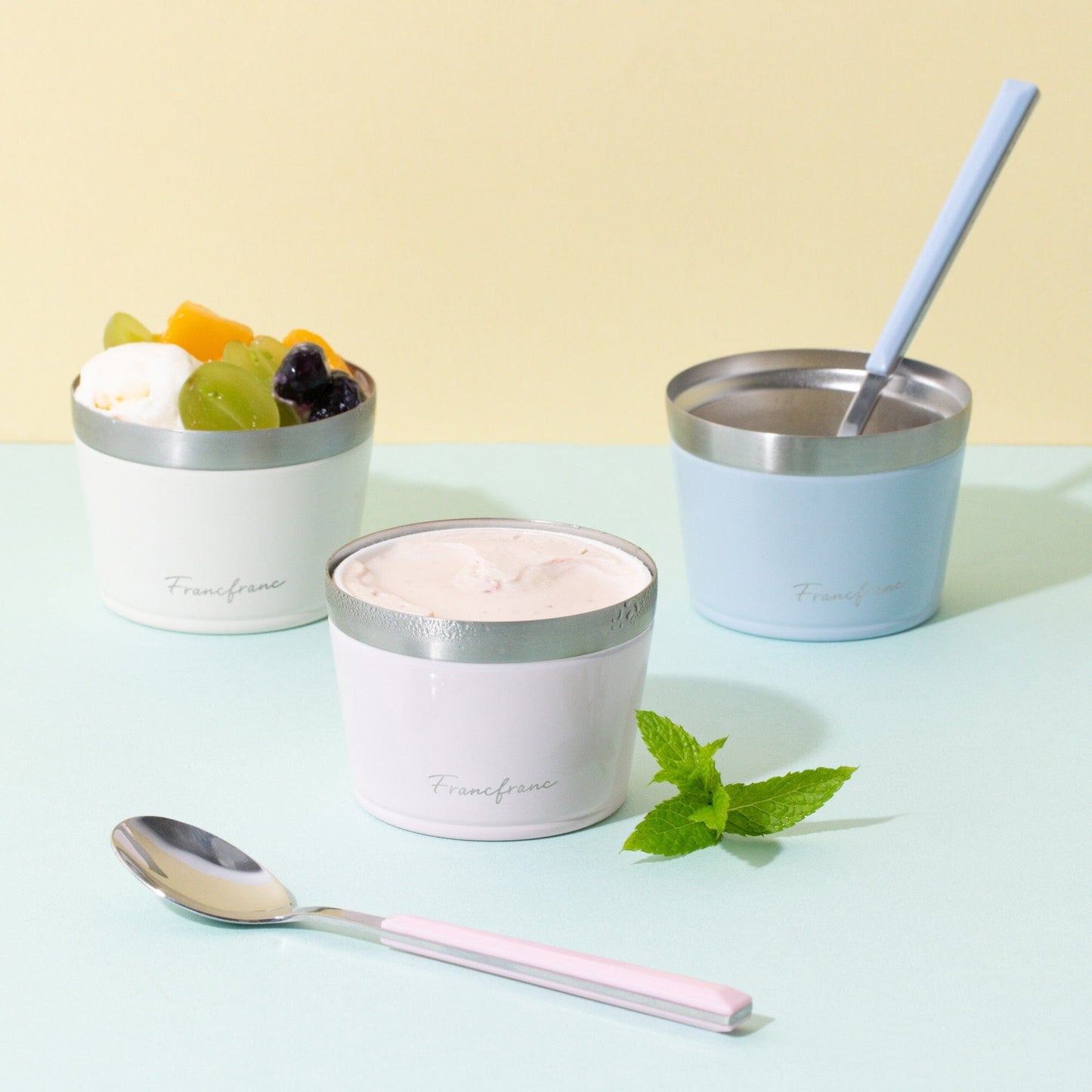 Stainless Steel Ice Cup Ivory