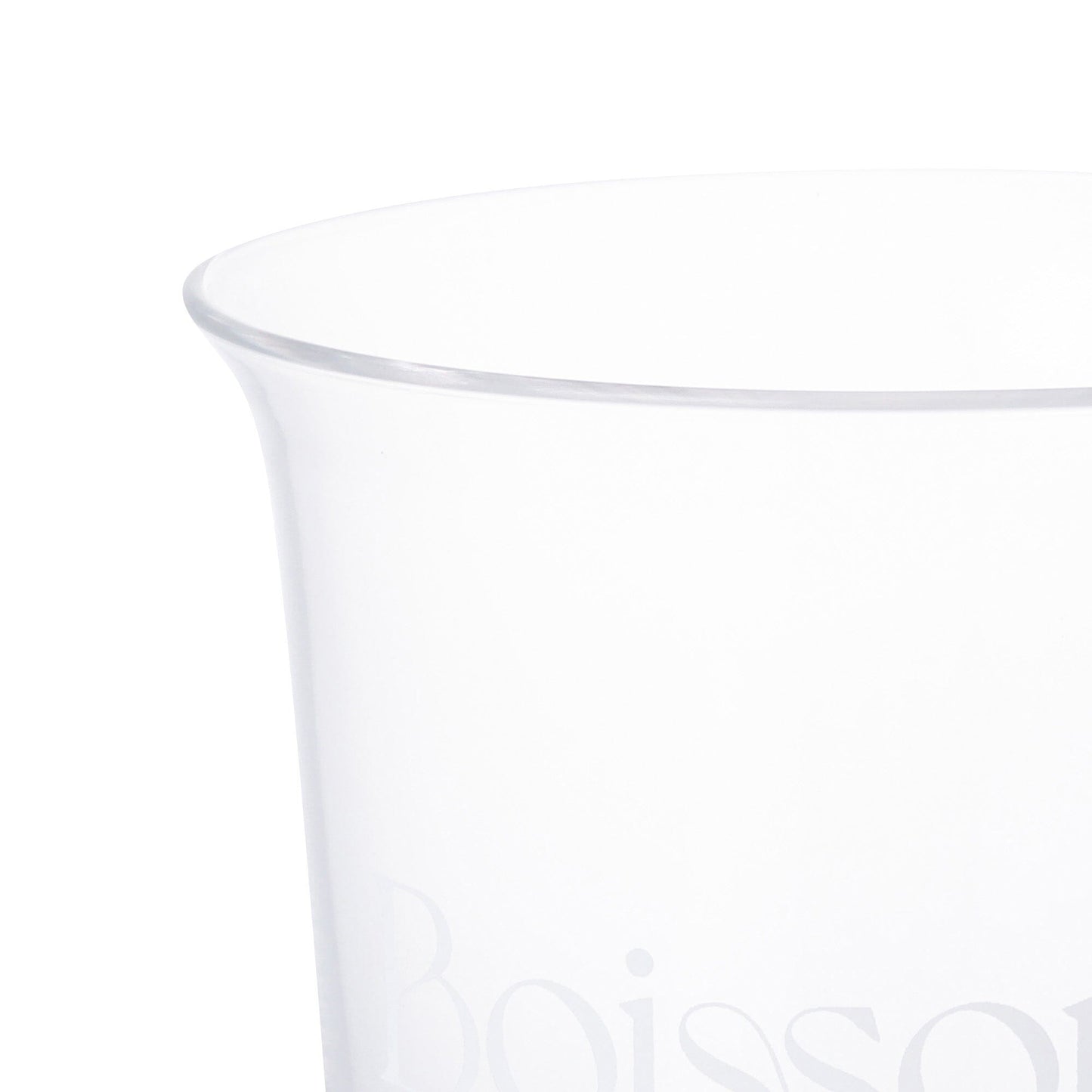 Typo Glass Tumbler With Straw White