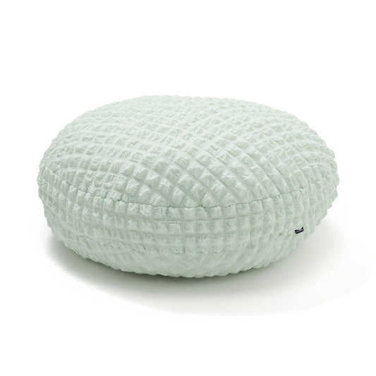 Popcorn Waffle Floor Cushion ¦µ60 Light Green