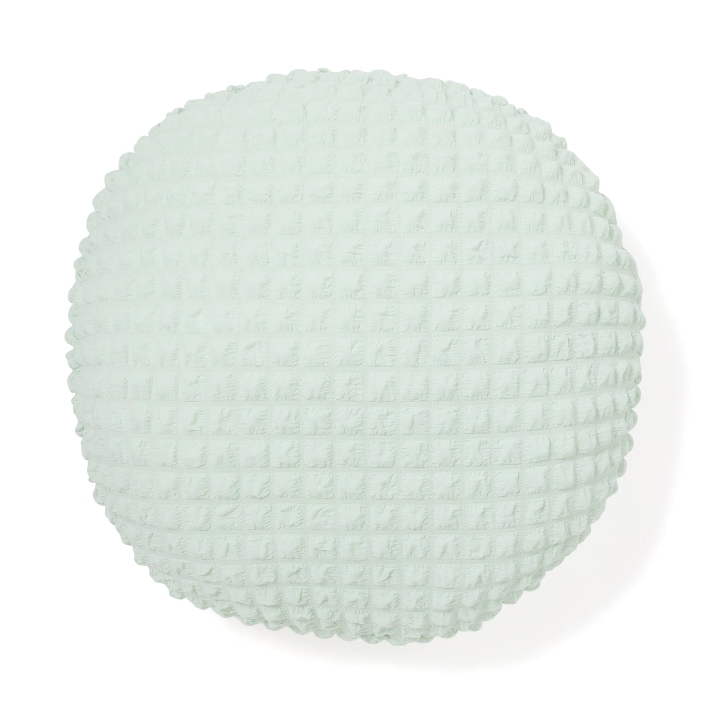 Popcorn Waffle Floor Cushion ¦µ60 Light Green