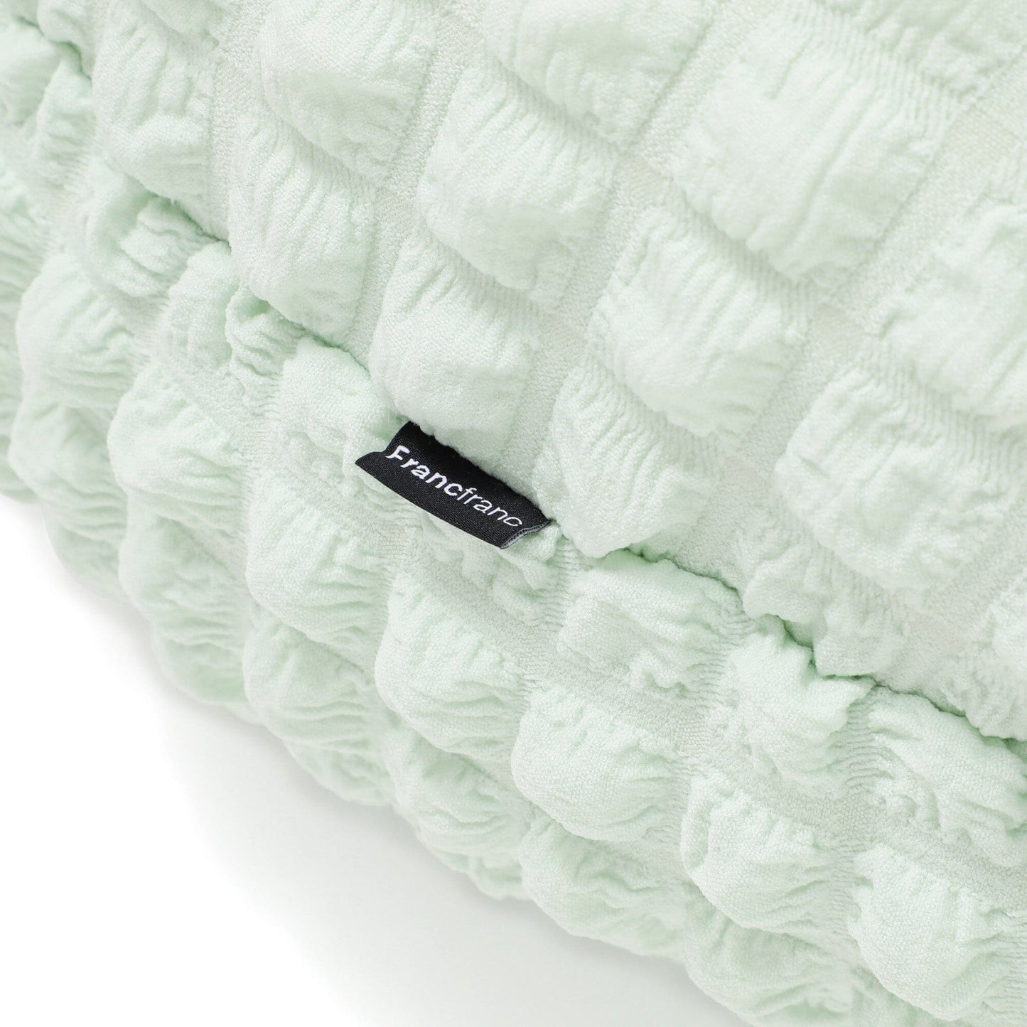 Popcorn Waffle Floor Cushion ¦µ60 Light Green