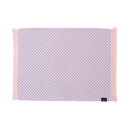 Weave Lunch Mat Checkered Pink X Blue