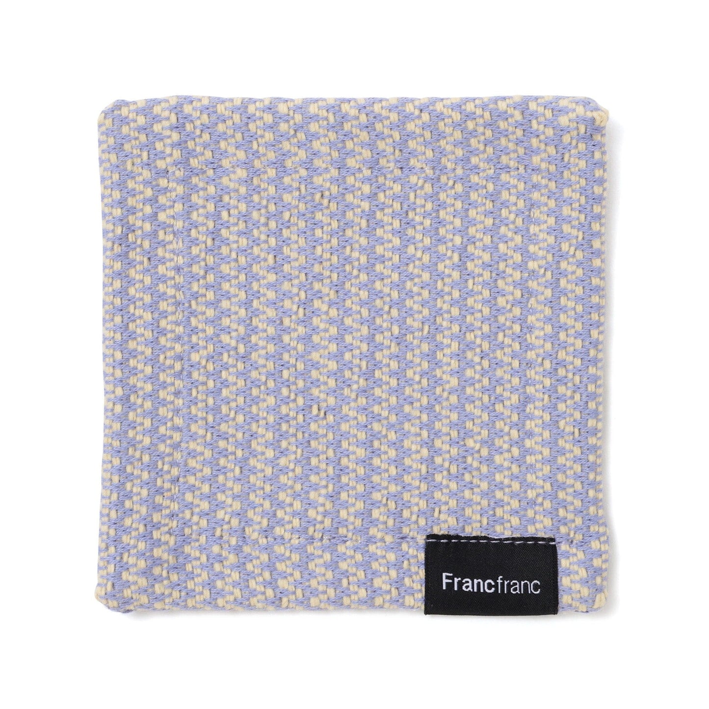 Weave Coaster Chevron Purple X Yellow