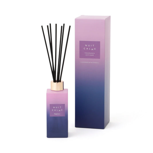 Nuit Calme Fragrance Diffuser Purple (Lavender & Patchouli Scent)