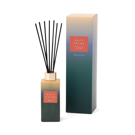 Nuit Calme Fragrance Diffuser Green (Wood & Citrus Scent)