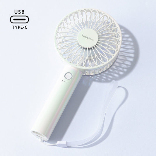 FRAIS Handy Fan Aurora White