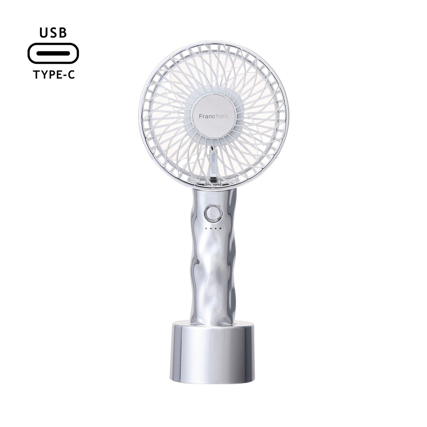 FRAIS Handy Fan Wave Silver